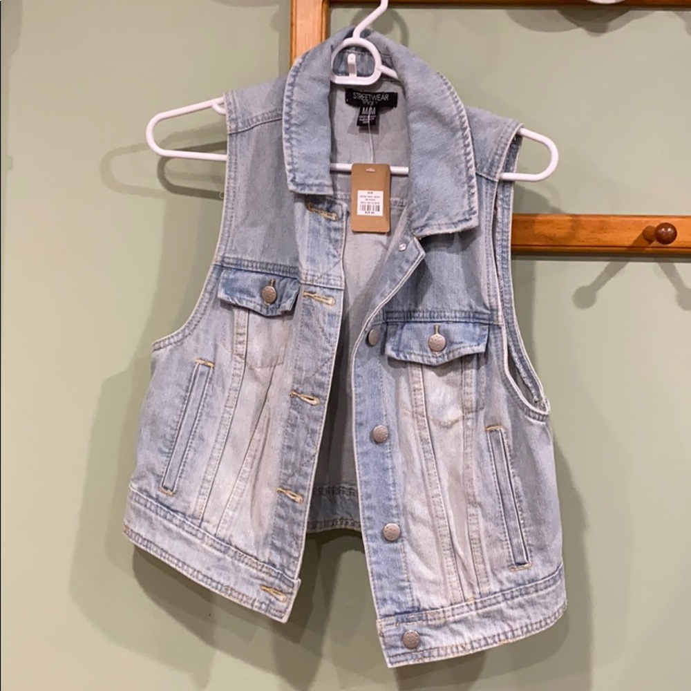Brand new jean vest